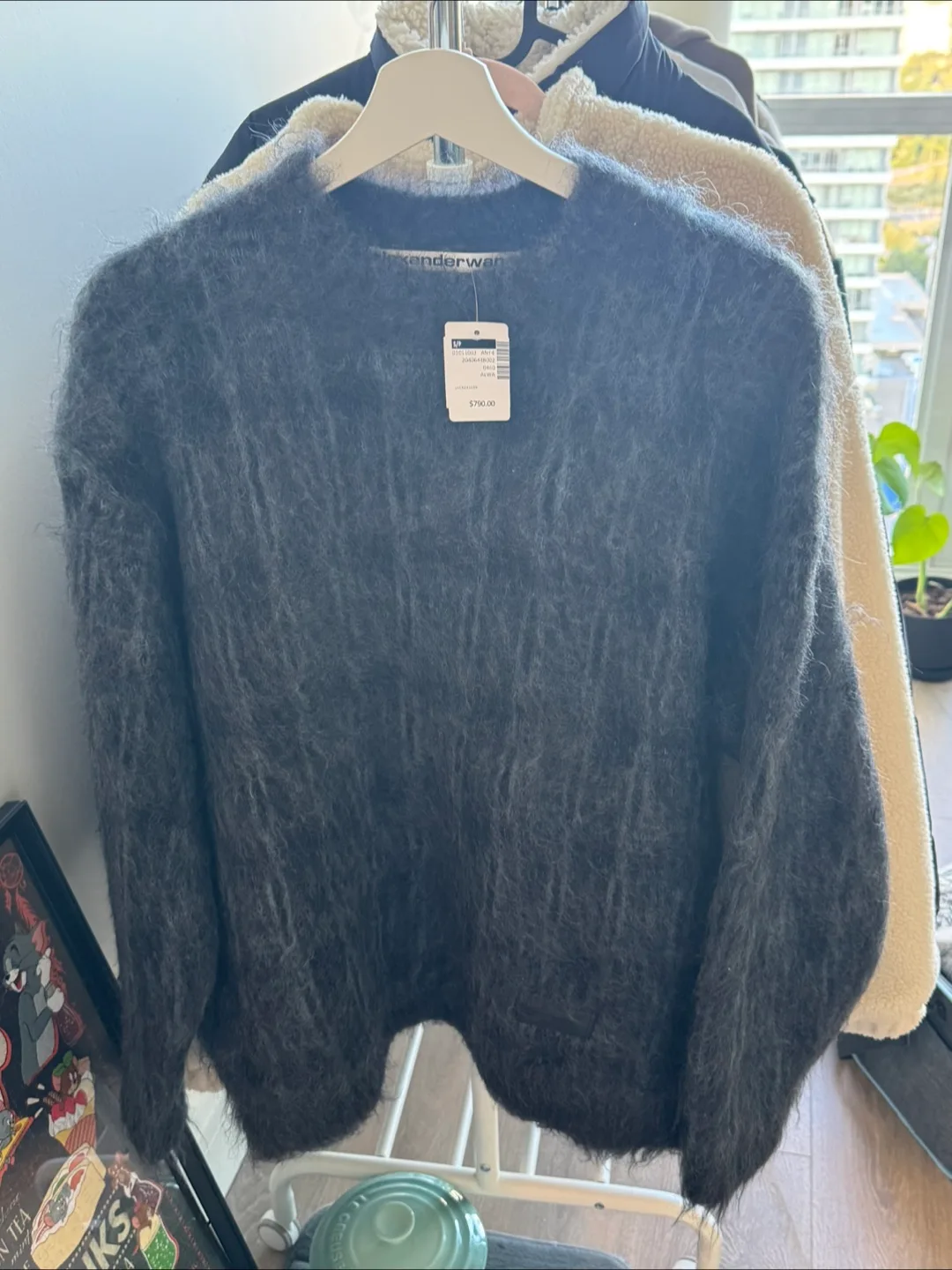 Alexander Wang Grey Wool Blend Sweater thumbnail