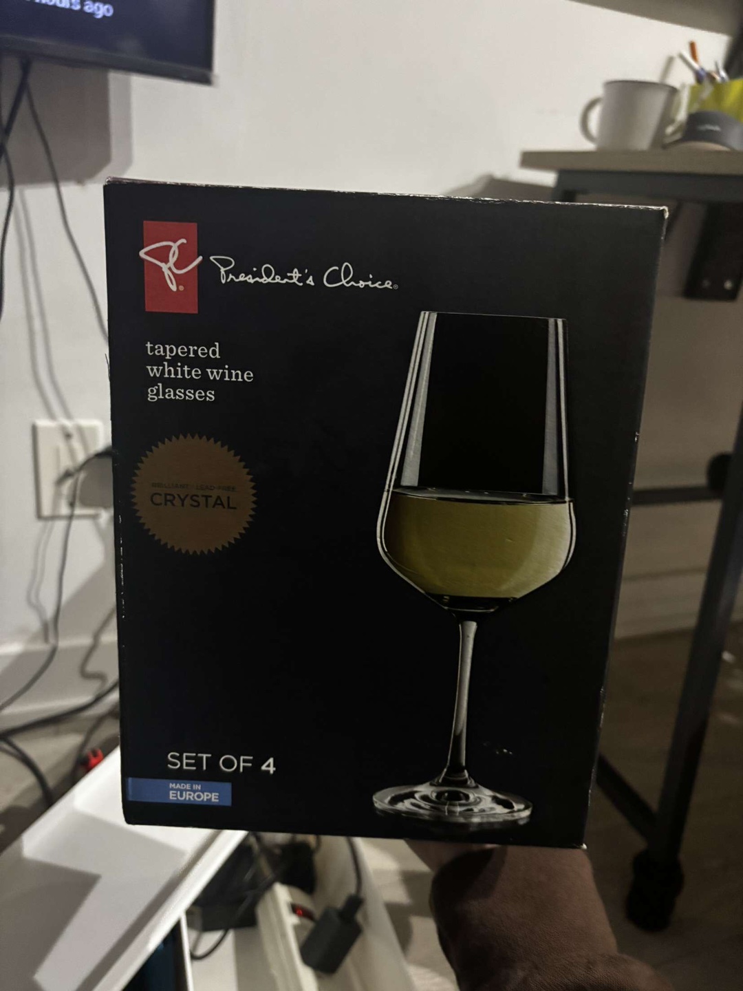 President's Choice Tapered White Wine Glasses - Set of 4