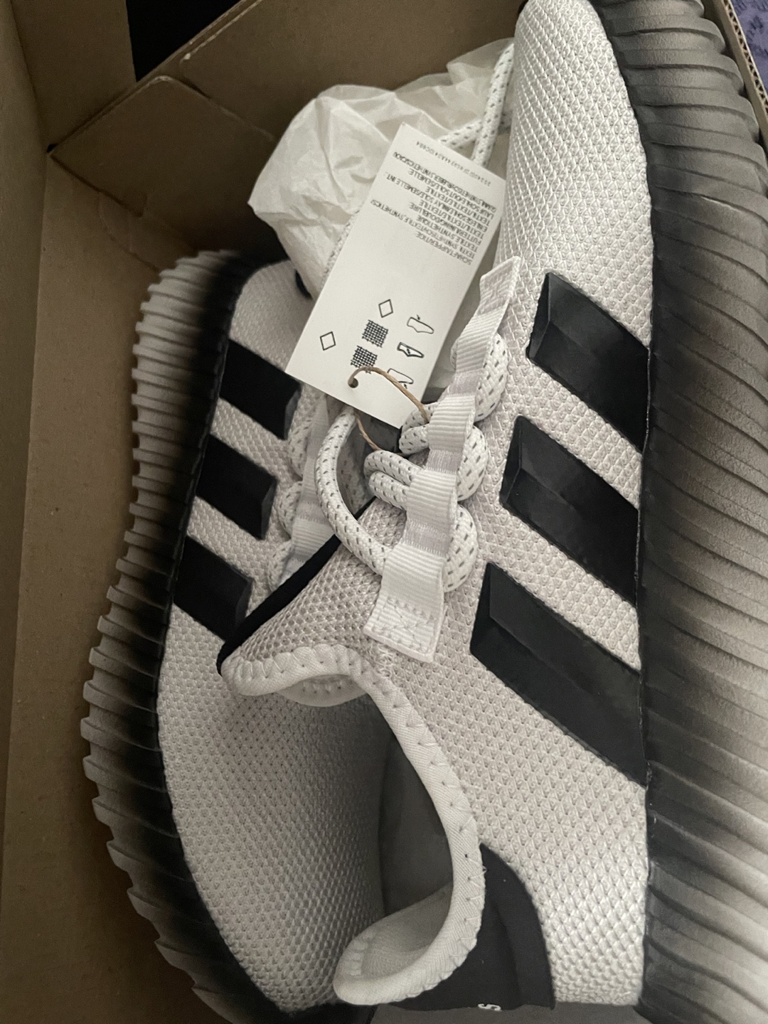 Adidas Kaptir 3.0 White Sneakers - US 7