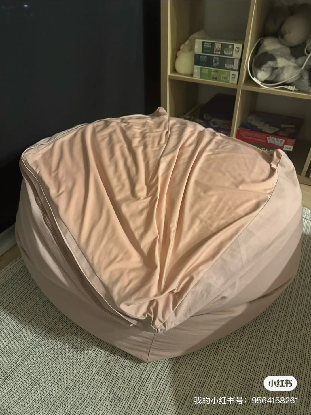 Muji Pink Bean Bag thumbnail