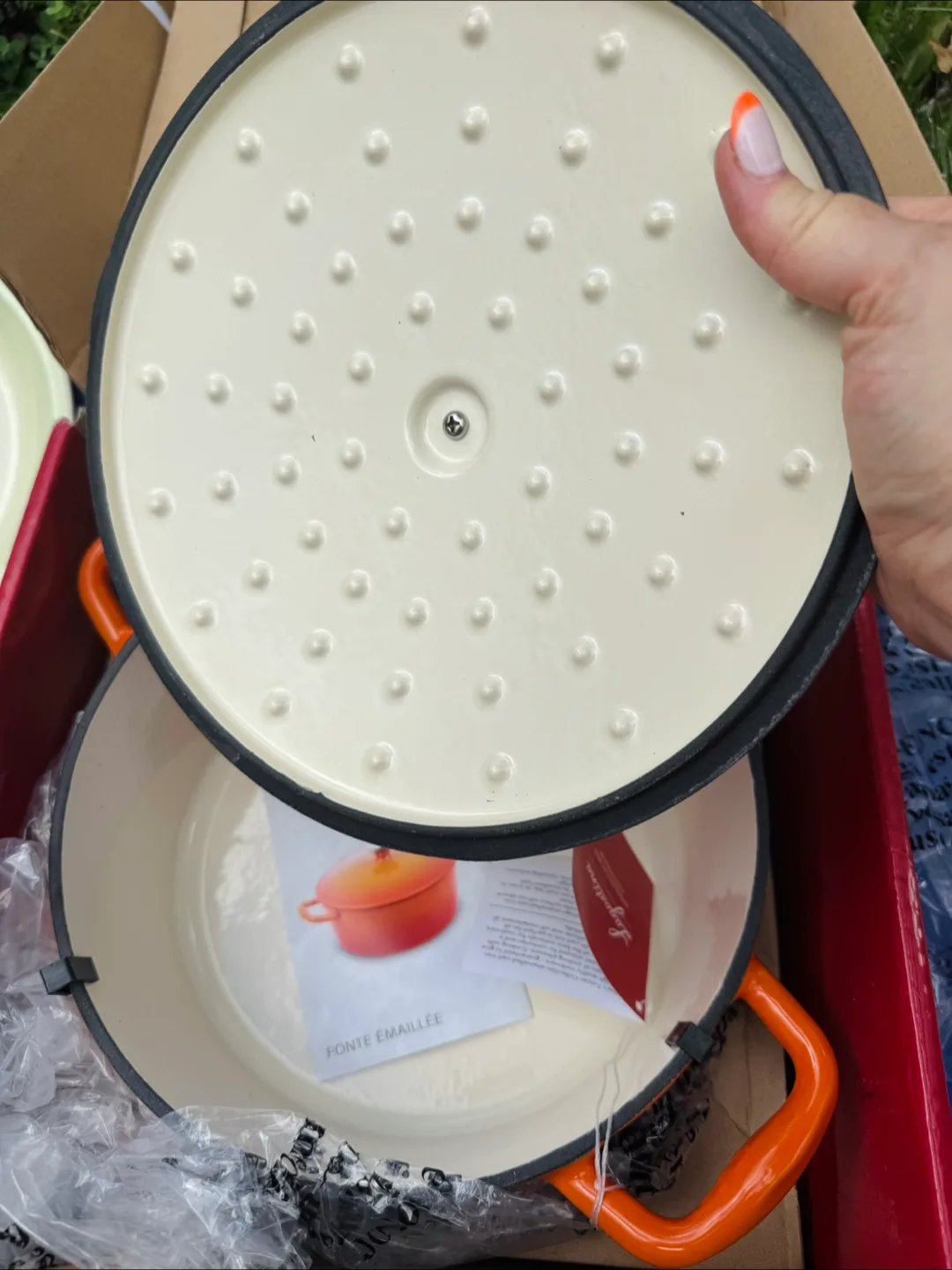 NEW Lagostina Enamelled Cast Iron Casserole 4 qt -NIB image indicator(6)