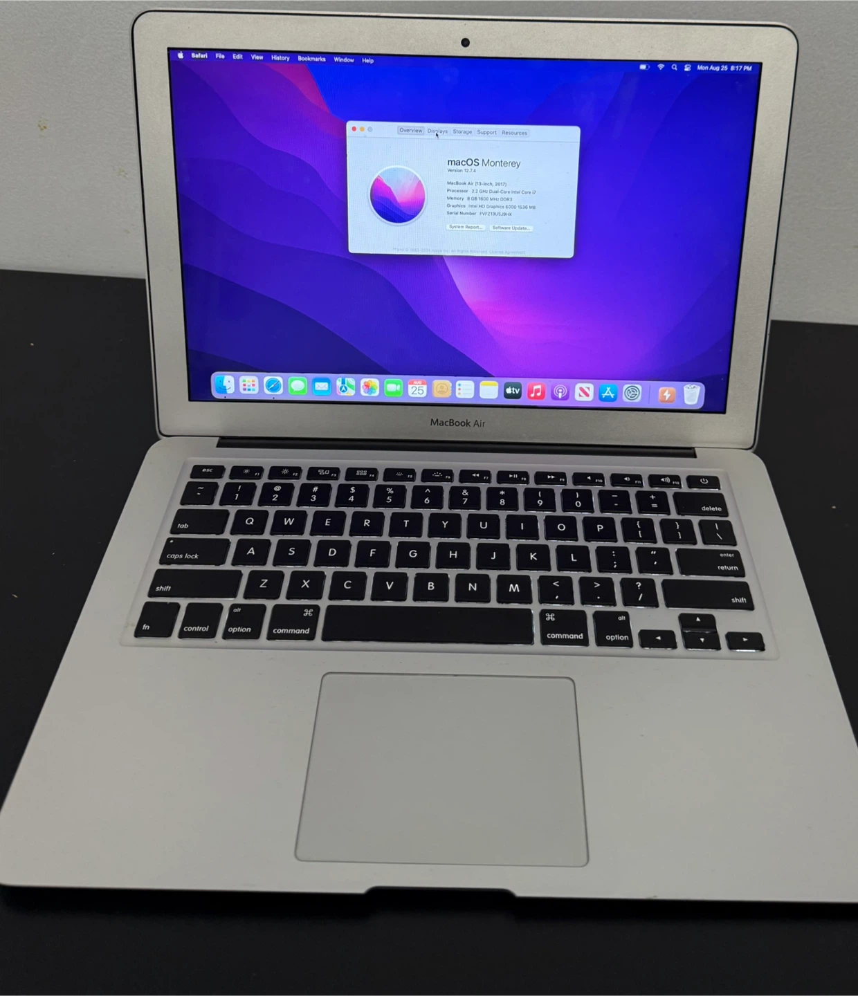 Apple Macbook Air 13-inch (2017) i7 8/128GB SSD
