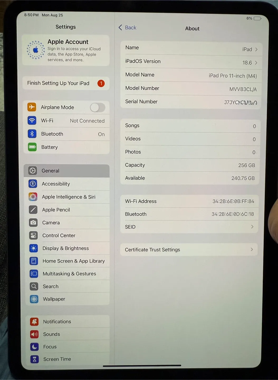 Apple iPad Pro 11-inch (M4) 256GB image indicator(5)