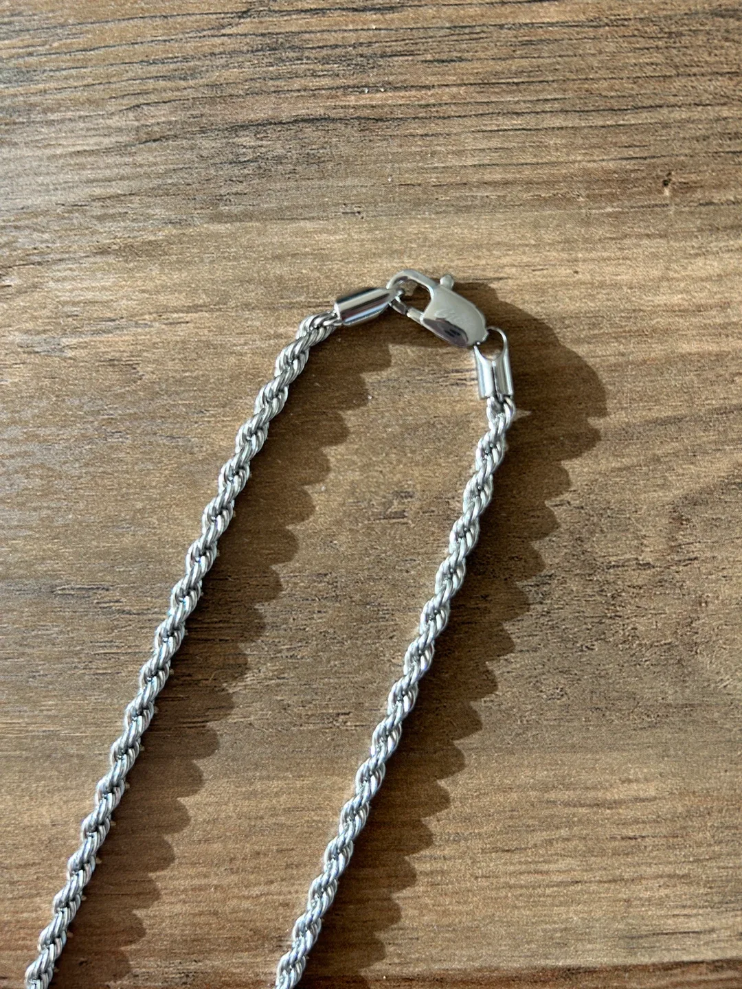 GLD White Gold Rope Chain Necklace image indicator(4)