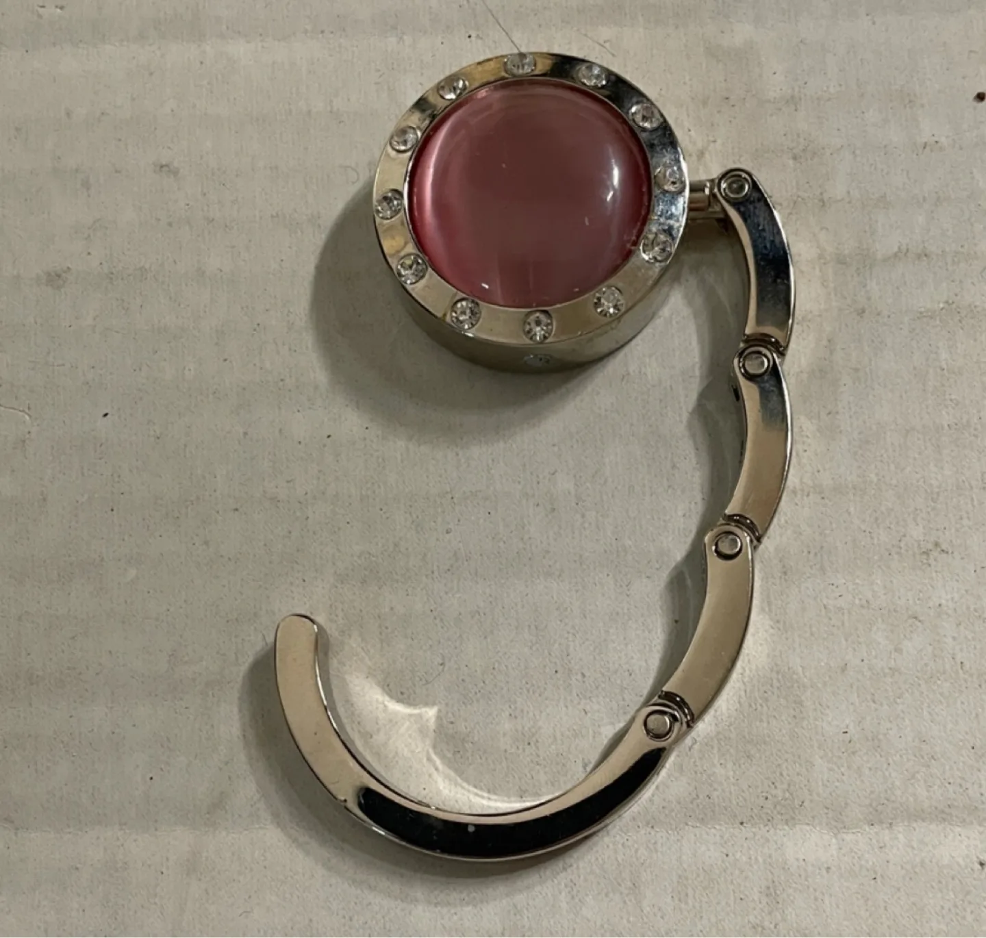 Purse Hook Holder Pink/Silver thumbnail