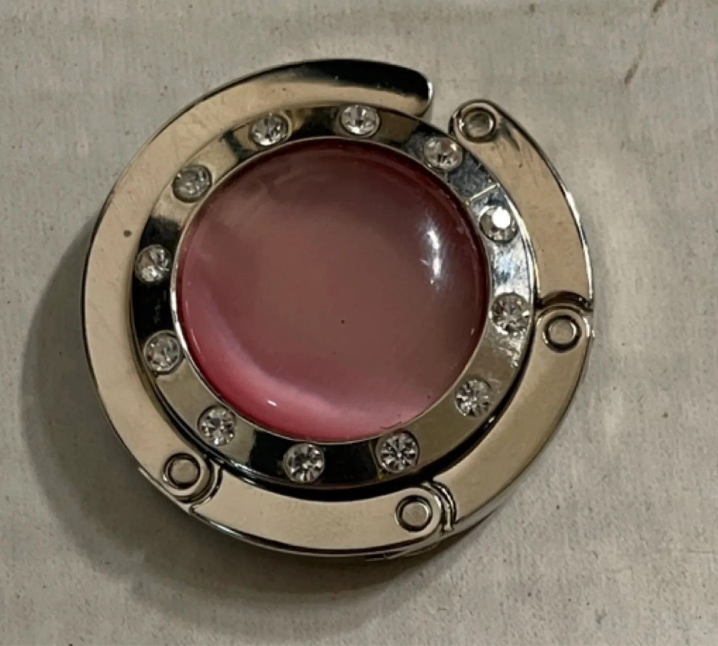 Purse Hook Holder Pink/Silver image indicator(3)