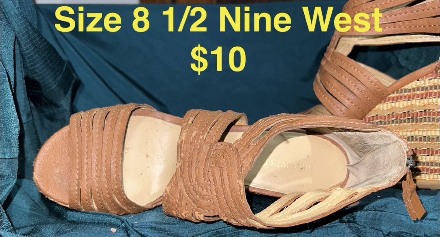 Nine West Wedge Sandals - Size 8.5