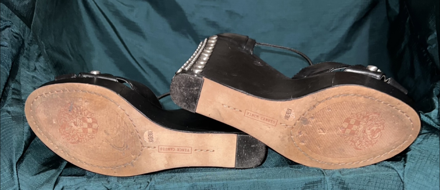 Vince Camuto Black Wedge Heels - Size 8.5 - photo 5