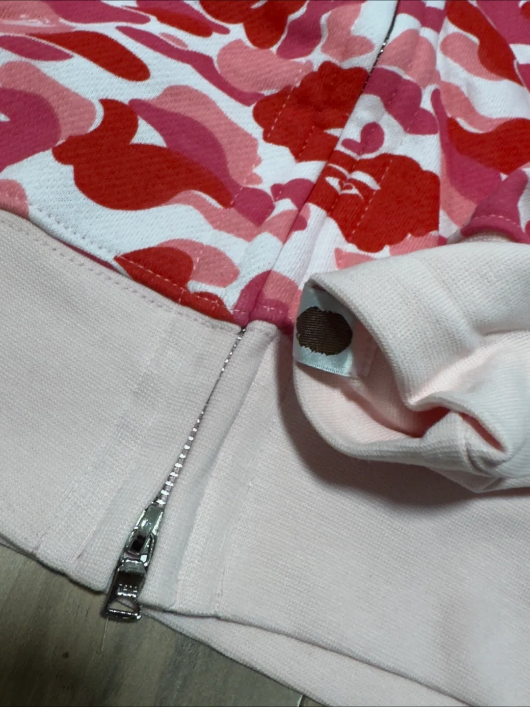 BAPE Pink Camo Full Zip Hoodie image indicator(3)