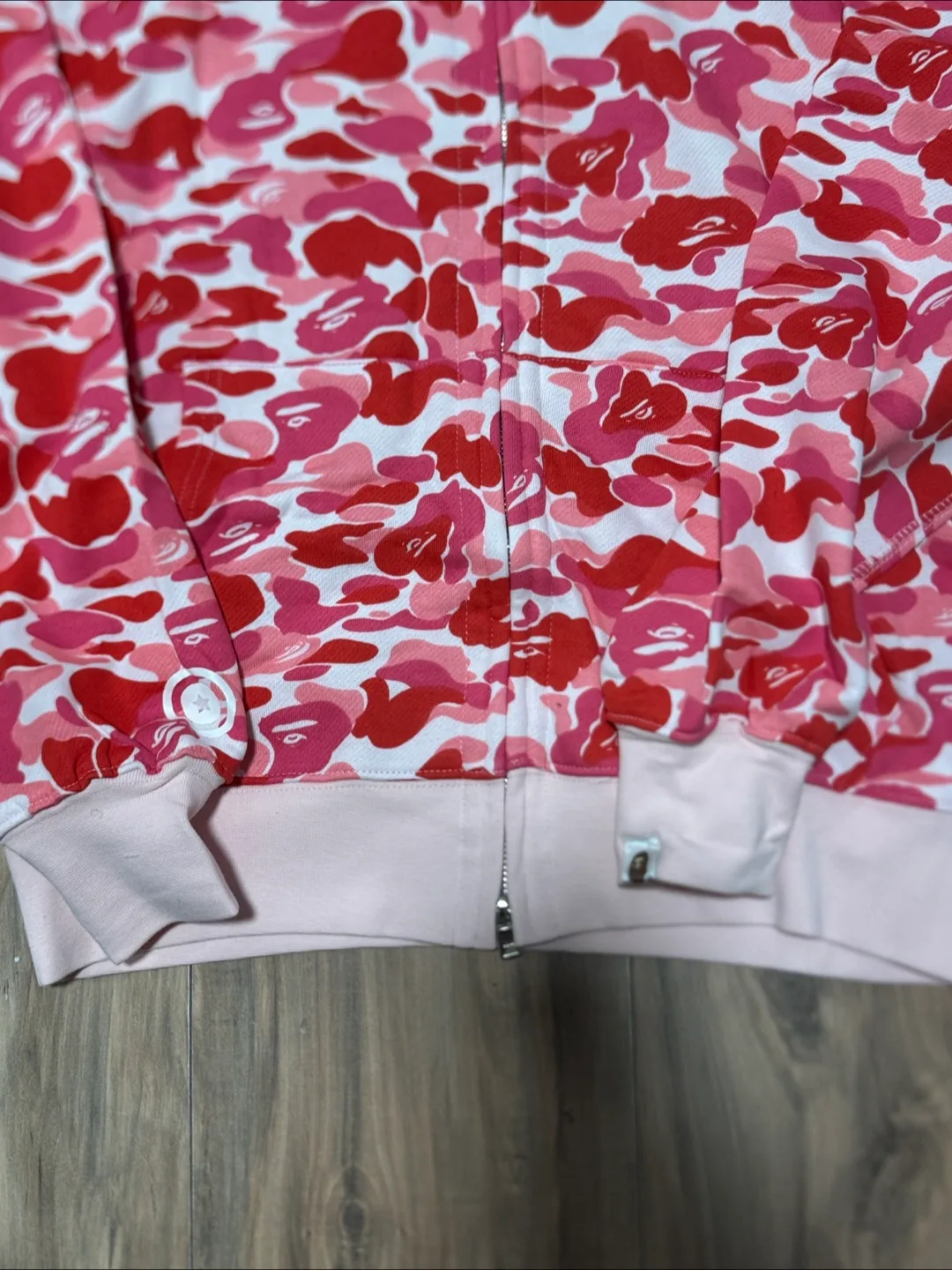 BAPE Pink Camo Full Zip Hoodie image indicator(2)