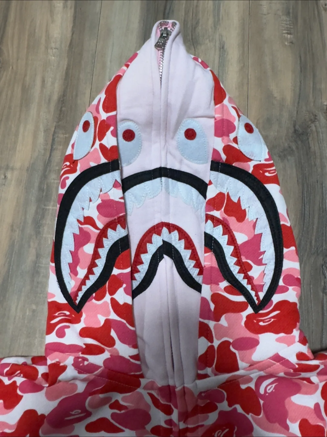 BAPE Pink Camo Full Zip Hoodie image indicator(5)