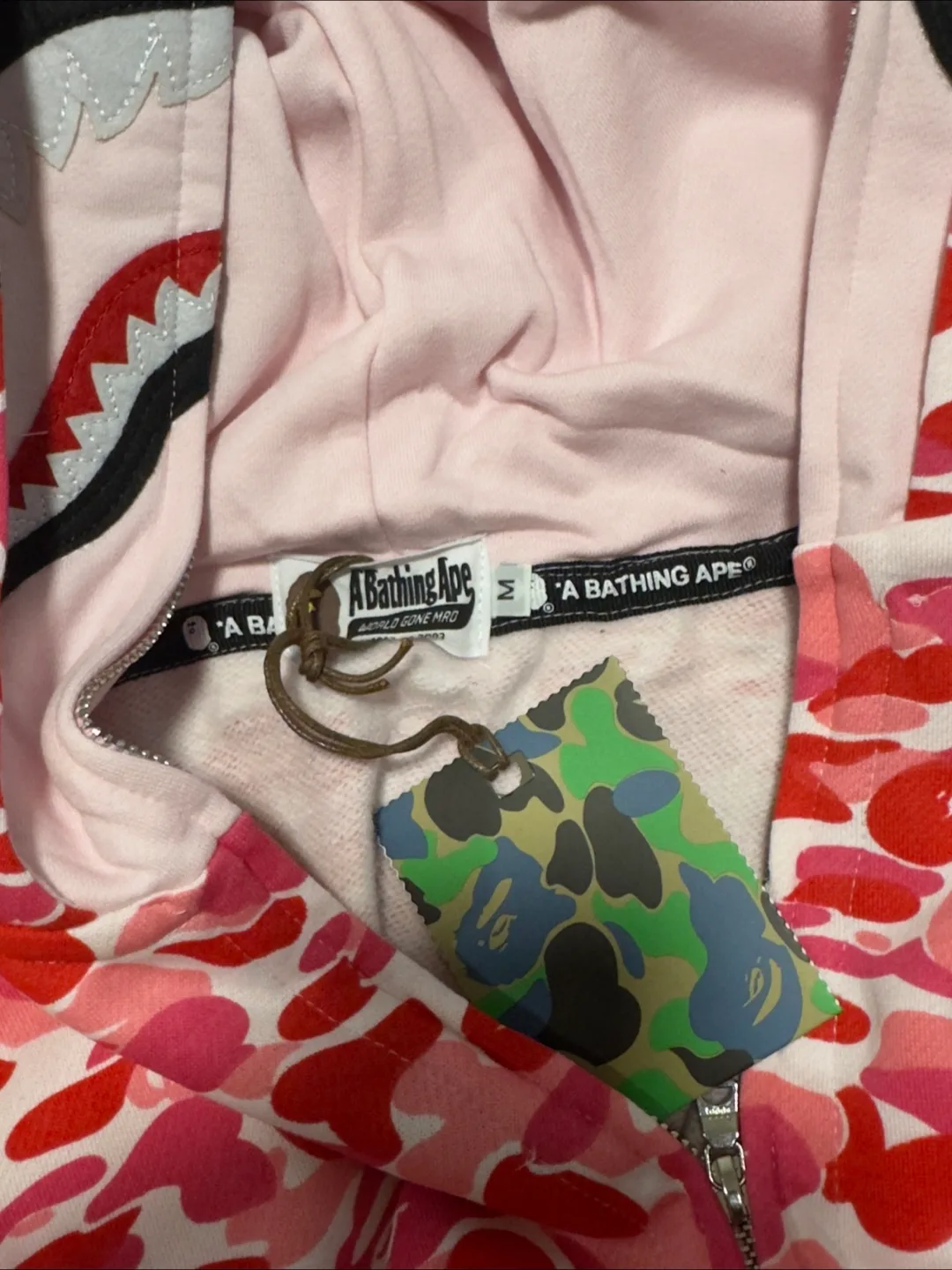 BAPE Pink Camo Full Zip Hoodie image indicator(10)