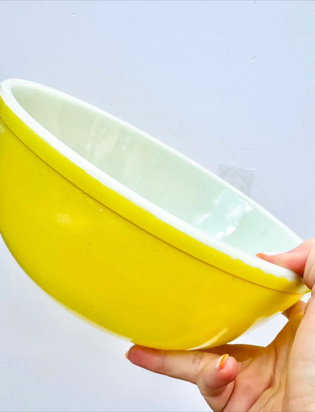 Vintage Pyrex Yellow Large Mixing Bowl from Primary Set thumbnail