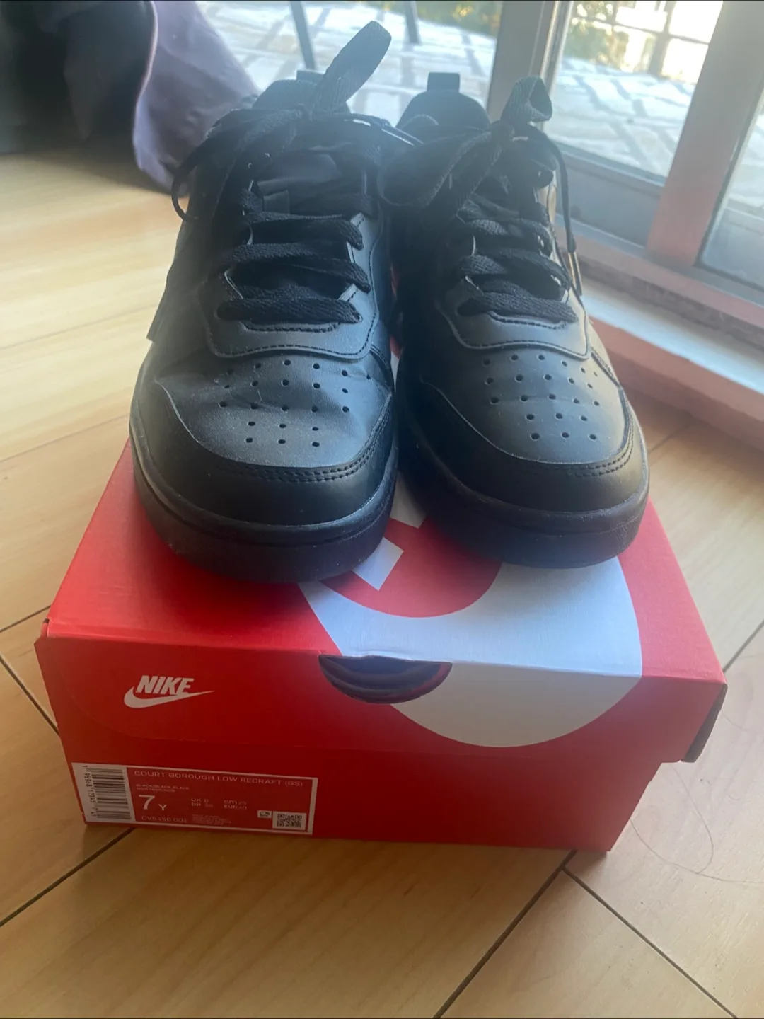 Nike Court Borough Low ReCraft Size 9 Black thumbnail