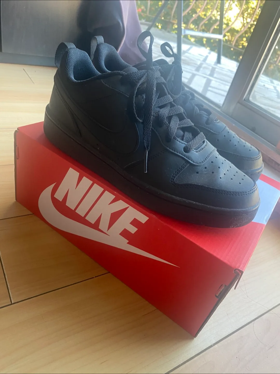 Nike Court Borough Low ReCraft Size 9 Black image indicator(2)
