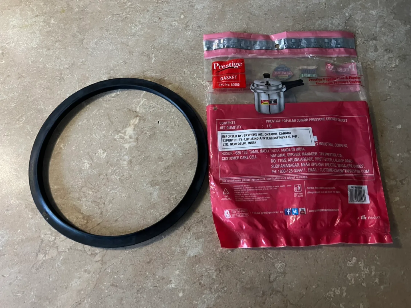 Prestige Junior Pressure Cooker Gasket thumbnail