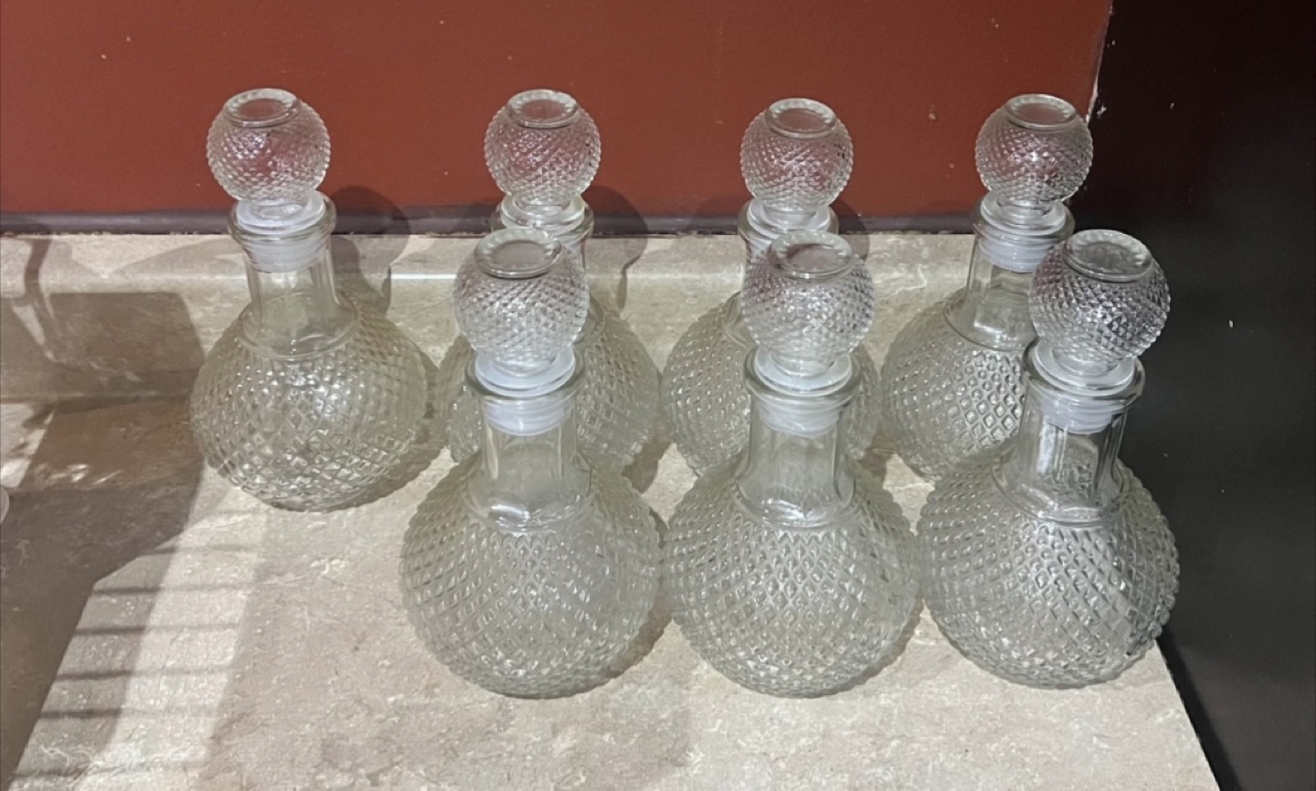 Decorative Glass Bottles with Stoppers