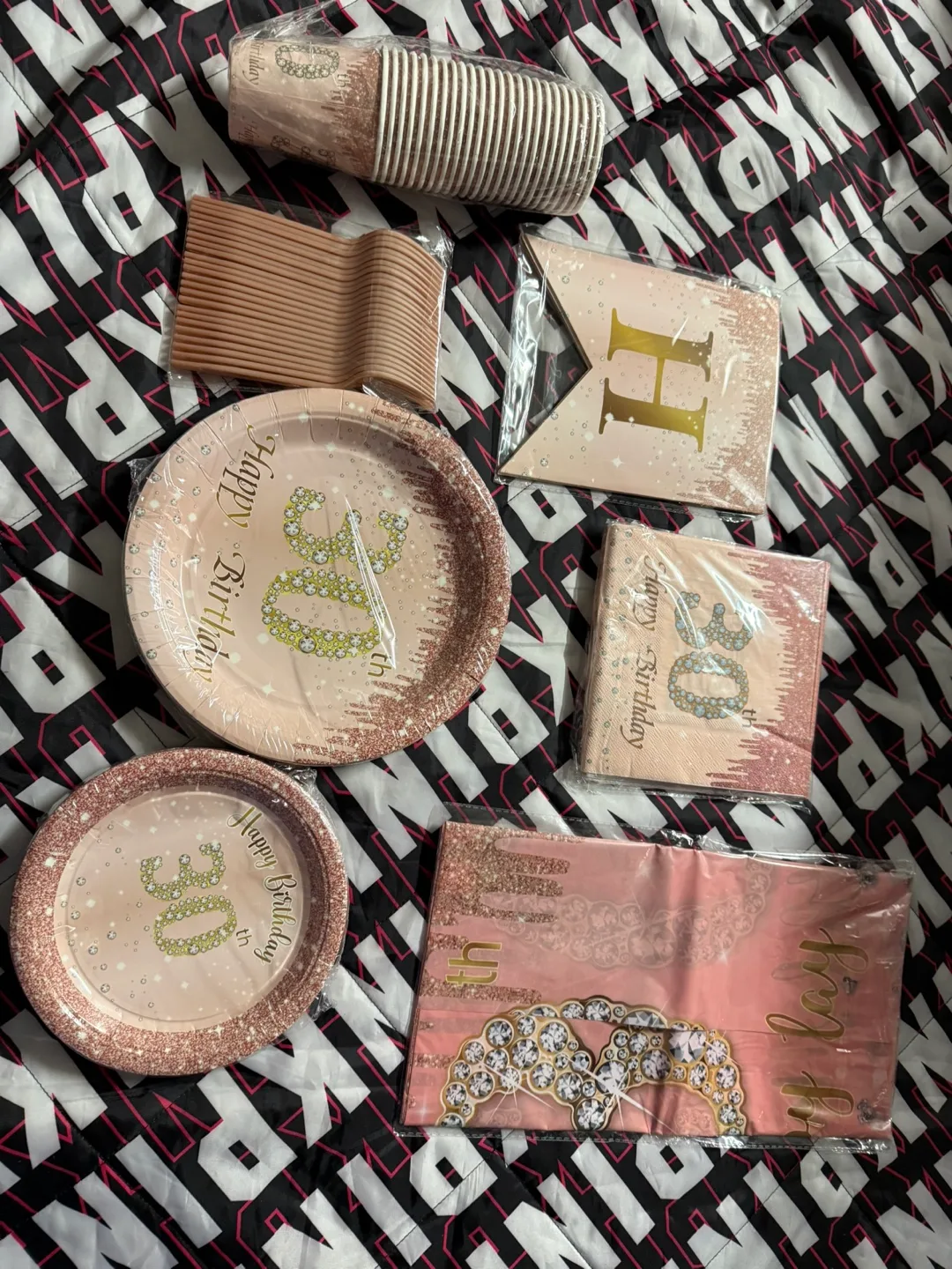 30th Birthday Party Supplies - Plates, Cups, Napkins thumbnail