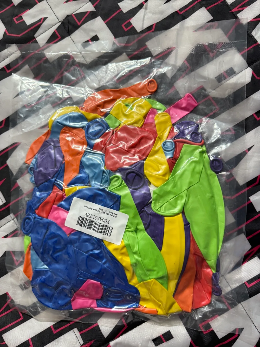 Cadeya 126 Pcs Rainbow Balloons - New thumbnail
