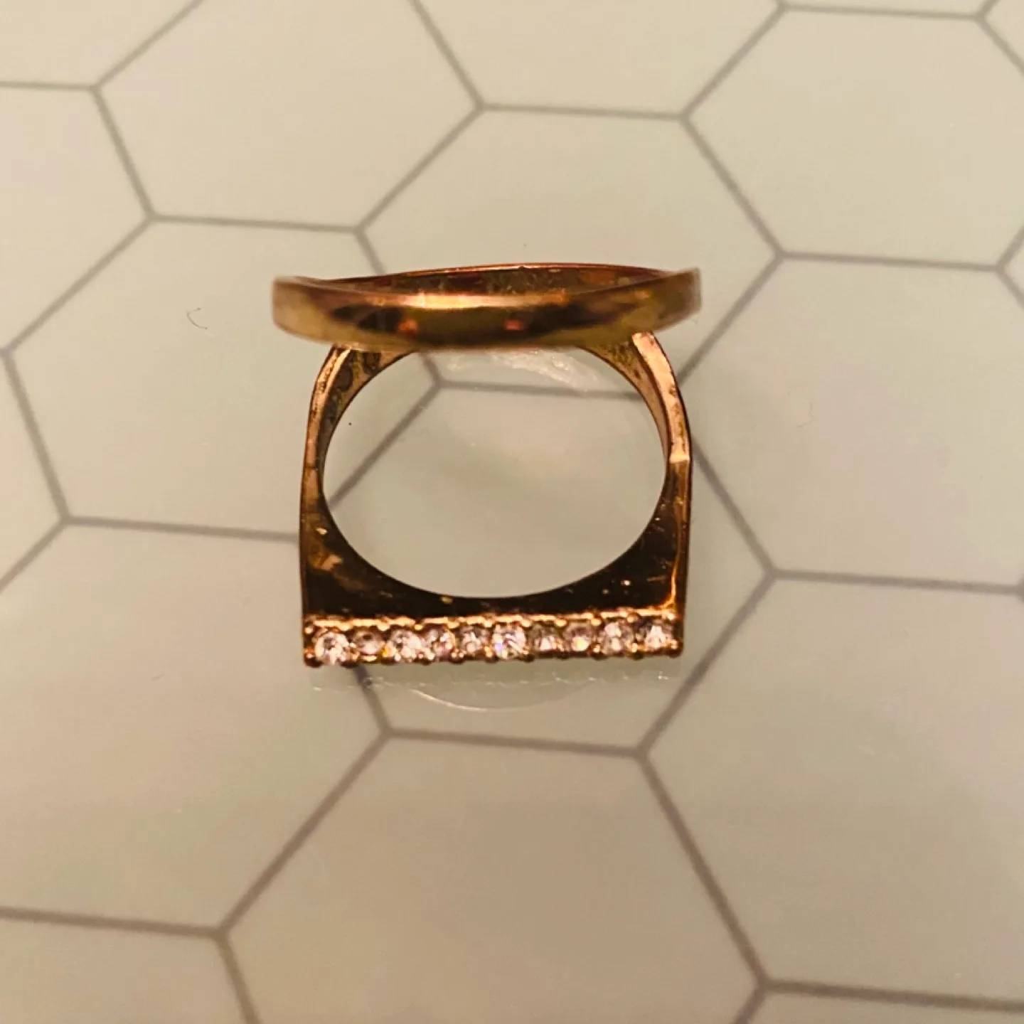 Gold Tone Costume Ring Sz 8 #freecycle image indicator(2)