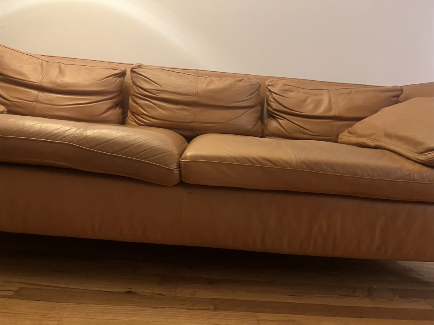 Leather Sofa - Brown - photo 3