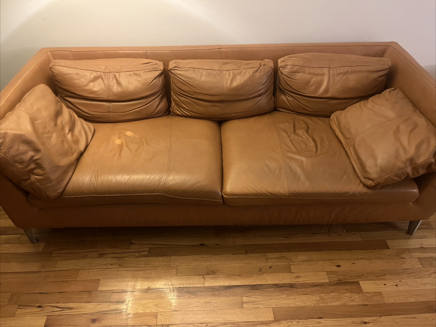 Leather Sofa - Brown - photo 4