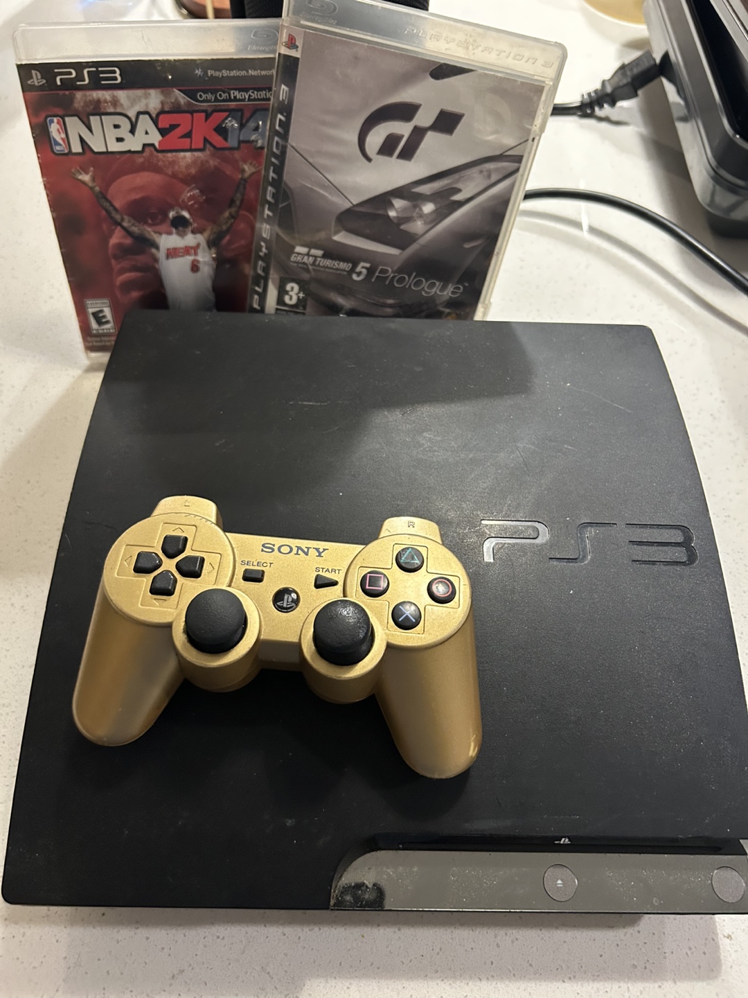 Sony PlayStation 3 (PS3) Console & Gold Controller