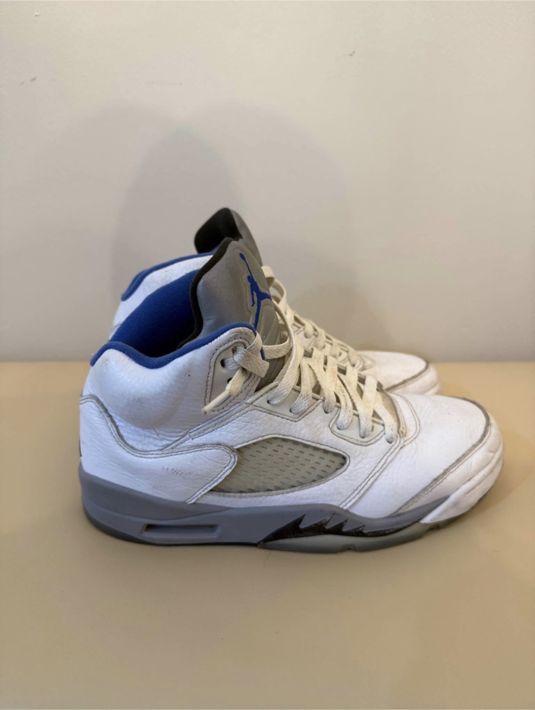 Air Jordan 5 Retro White/Blue - photo 4