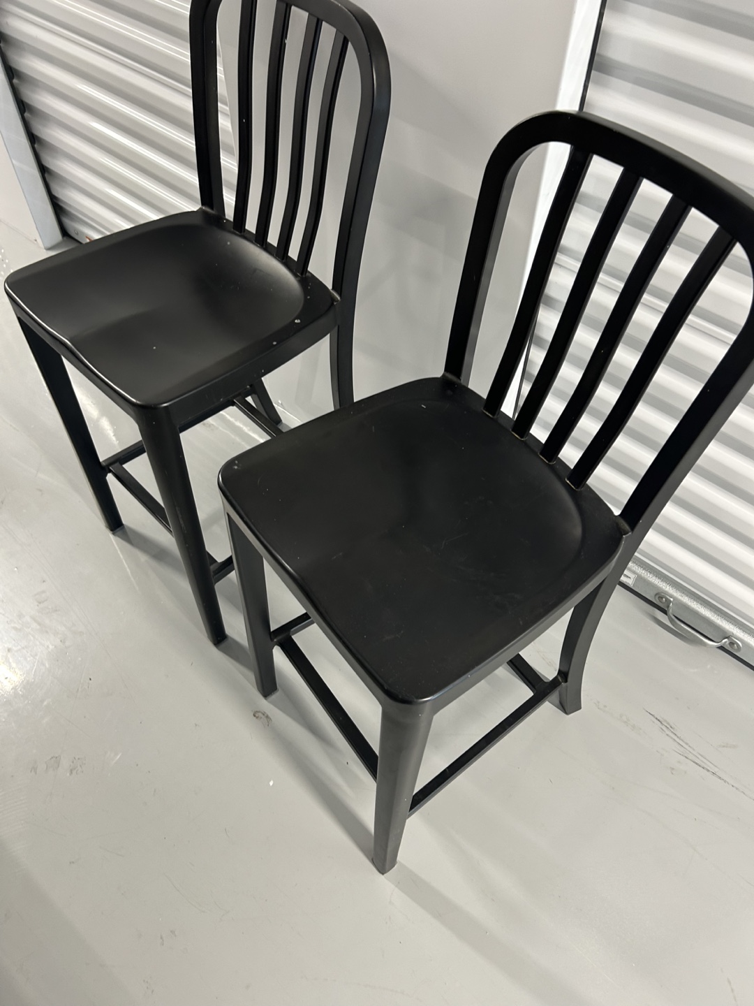 Crate&Barrel Black Bar Stools - Set of 2 - photo 3
