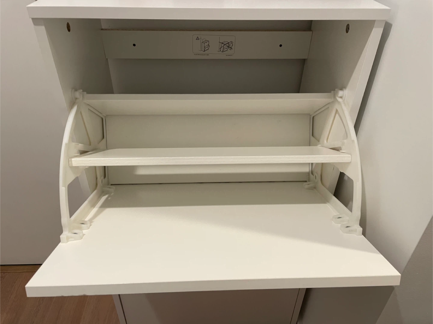 IKEA Bissa White Shoe Cabinet - photo 2