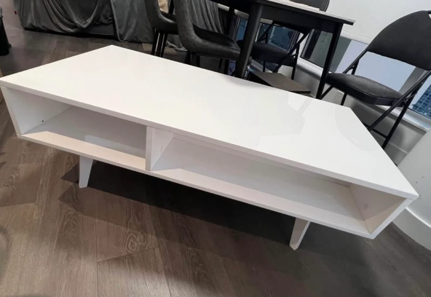 White Glossy Coffee Table - photo 3