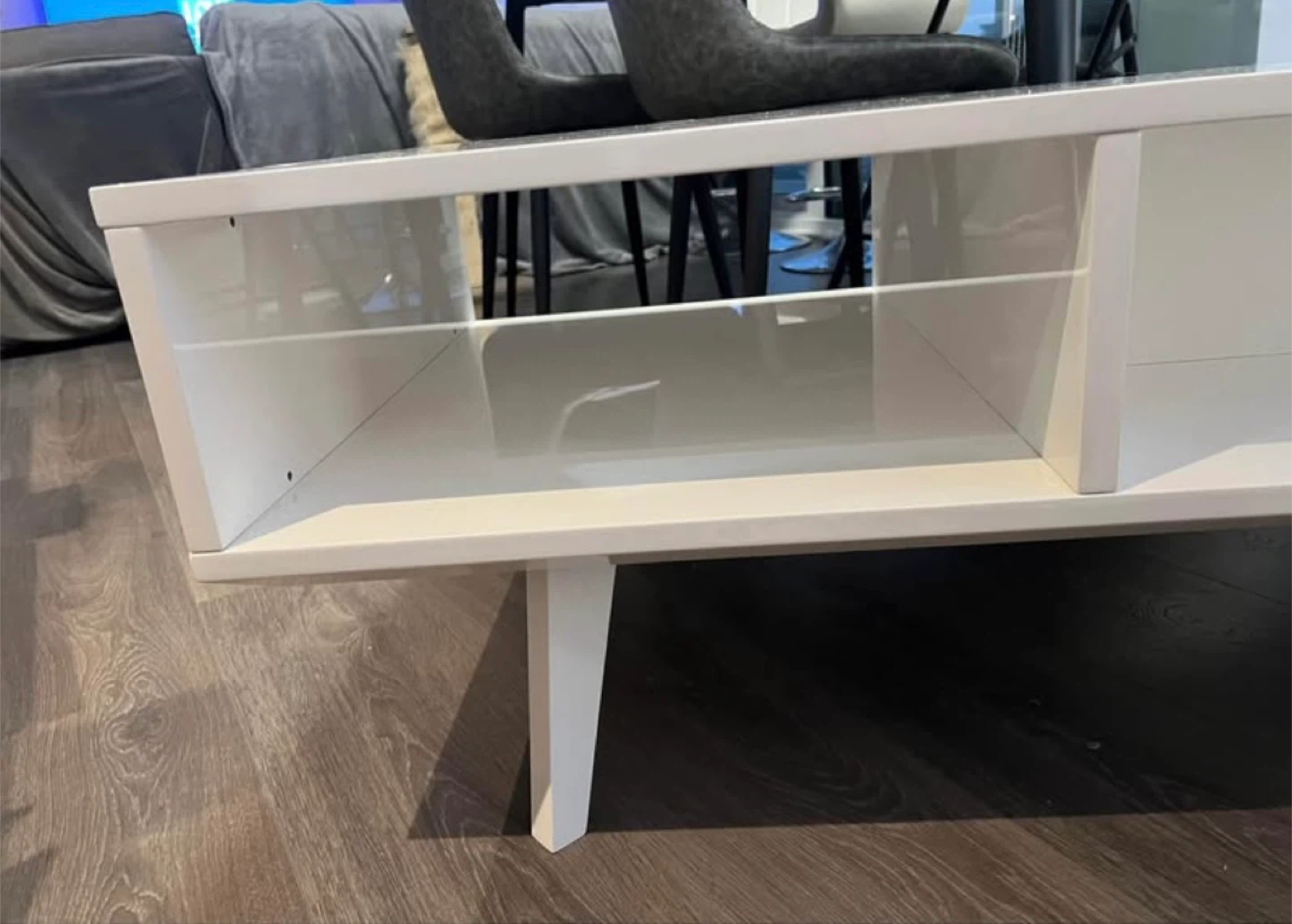 White Glossy Coffee Table - photo 4