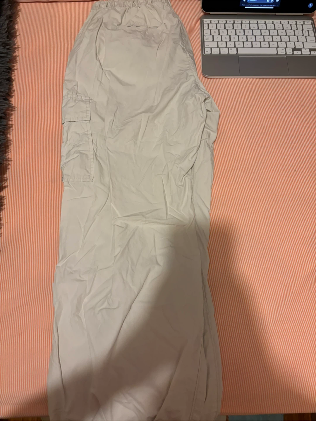 White Cargo Pants