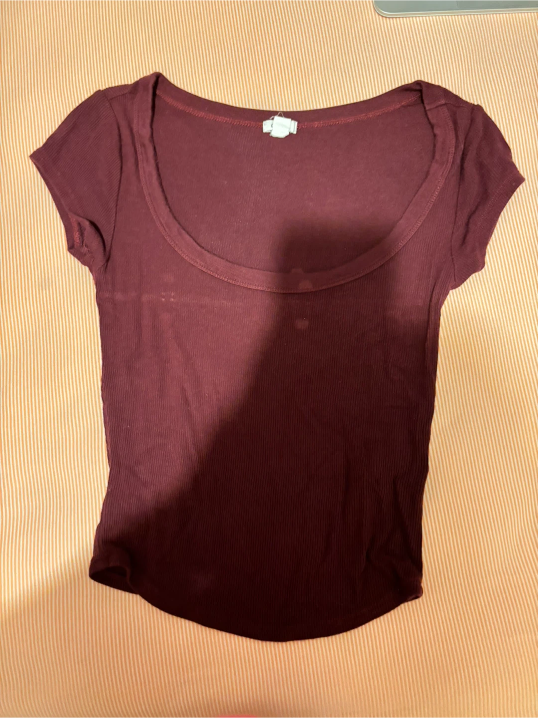 Burgundy Dark Red Crop Top