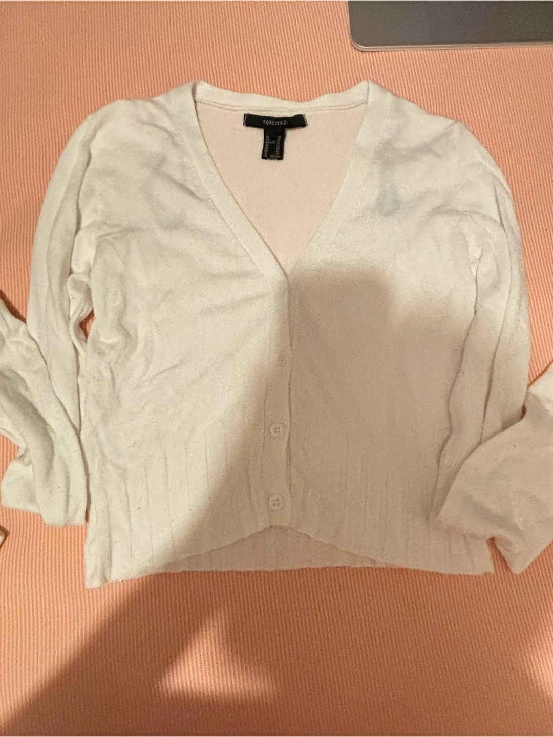 Forever 21 White Cardigan