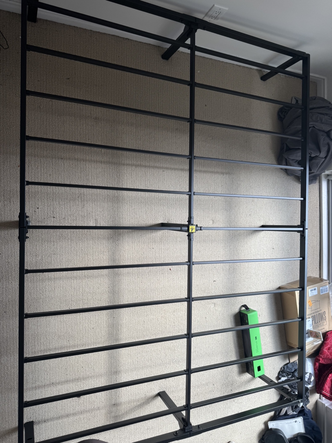 Queen-size metal bed frame