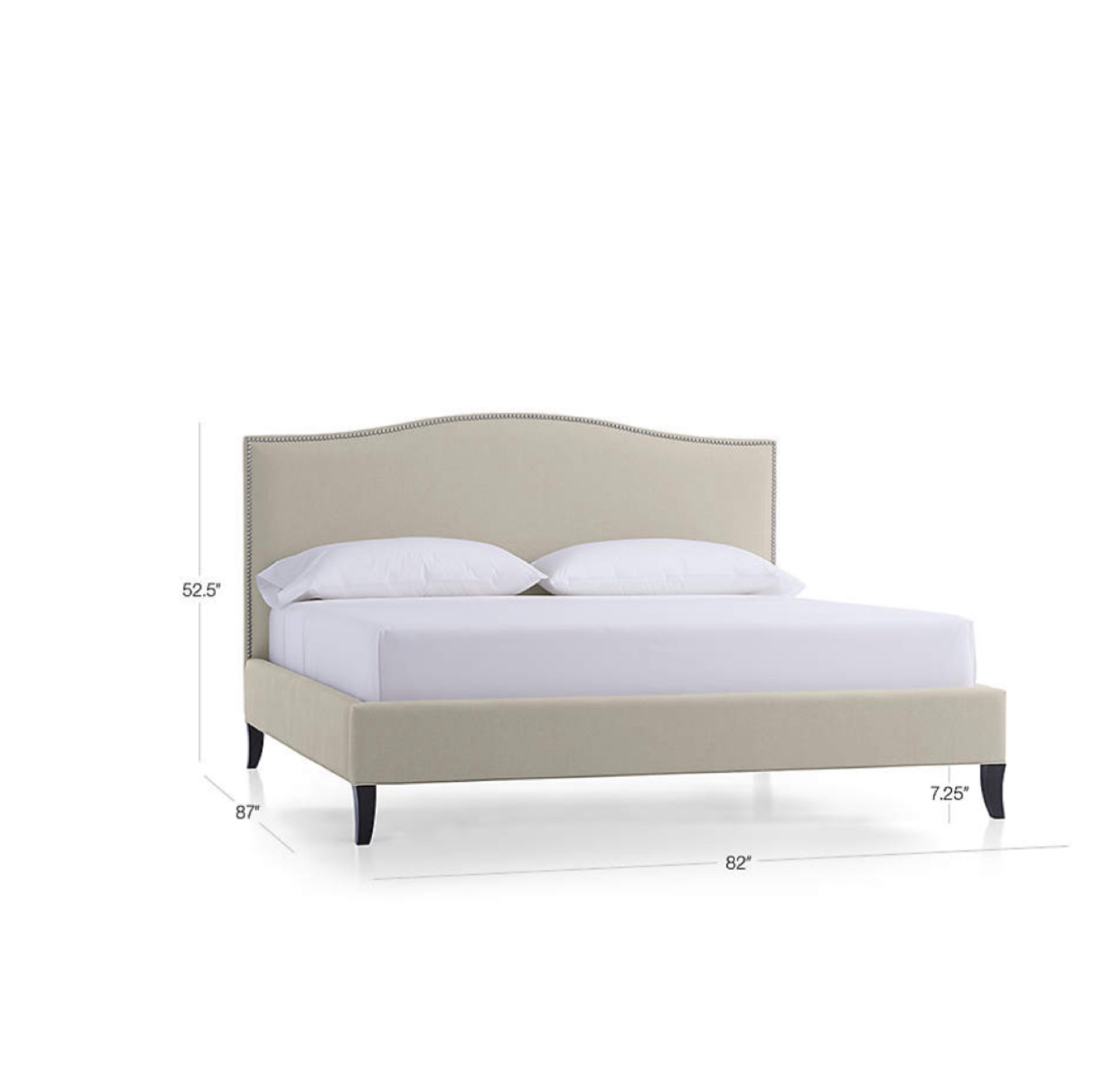 Crate and Barrel Colette King Size bed - photo 3
