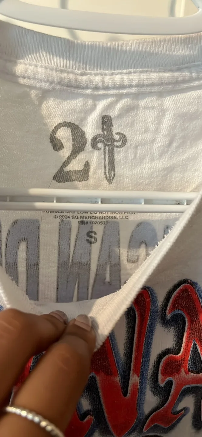 21 Savage American Dream Tour T-Shirt - Size S image indicator(2)