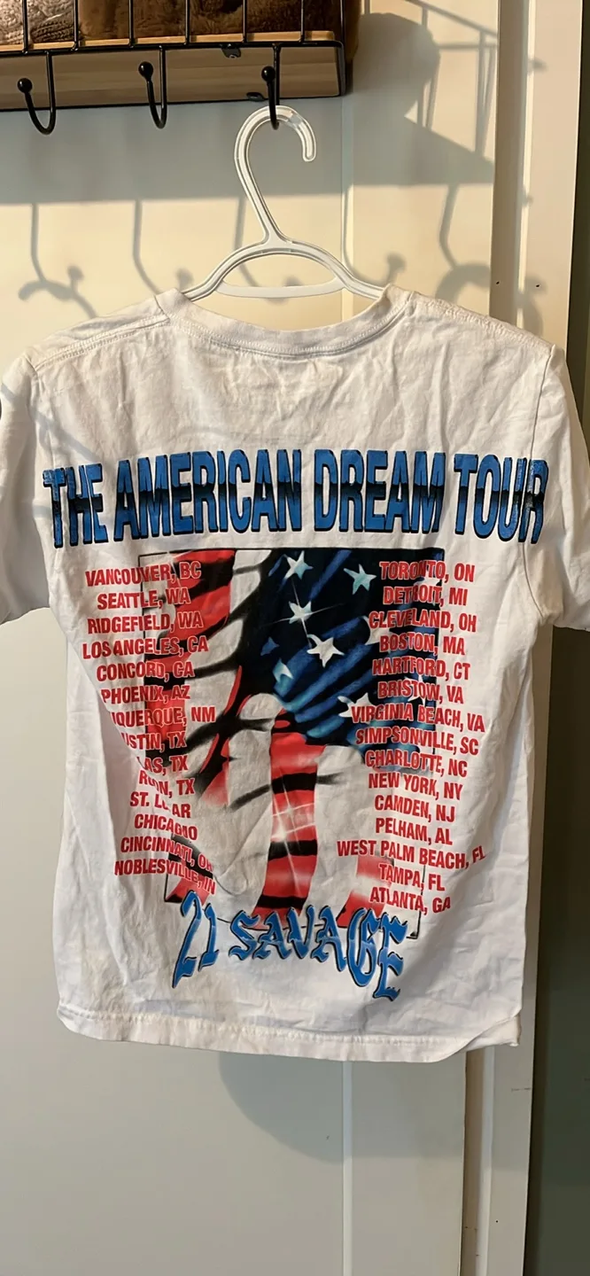 21 Savage American Dream Tour T-Shirt - Size S image indicator(3)