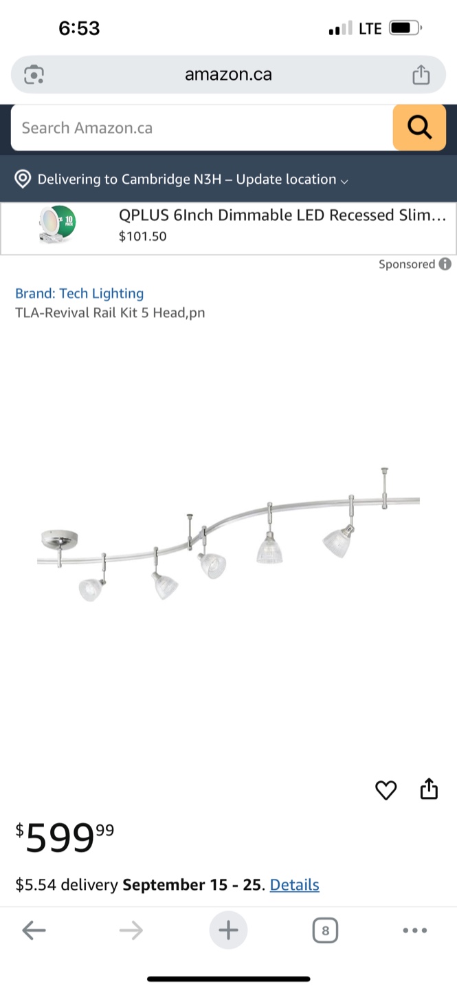 Tech Lighting Revival Rail Kit 5 Head pn - photo 2
