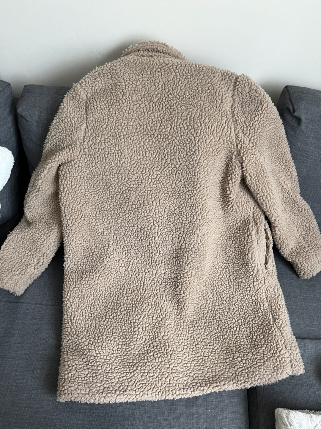 Urban Heritage Beige Teddy Coat Size S - photo 3