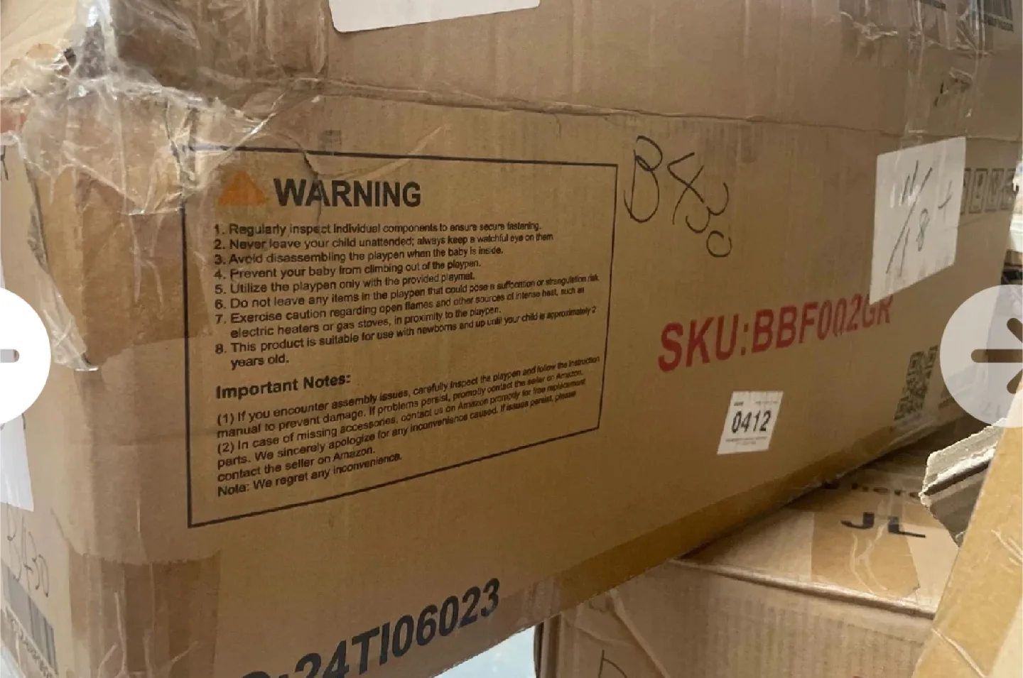 New open box  Baby Playpen image indicator(2)