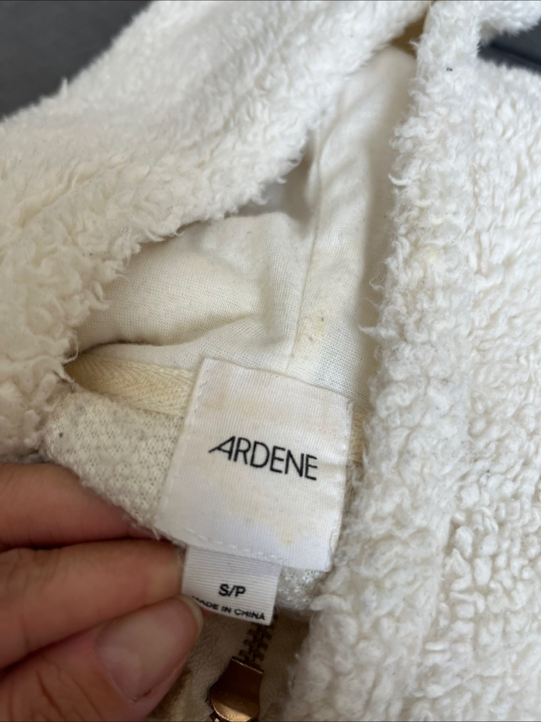 Ardene Fuzzy Zip-Up Hoodie Size S - photo 4
