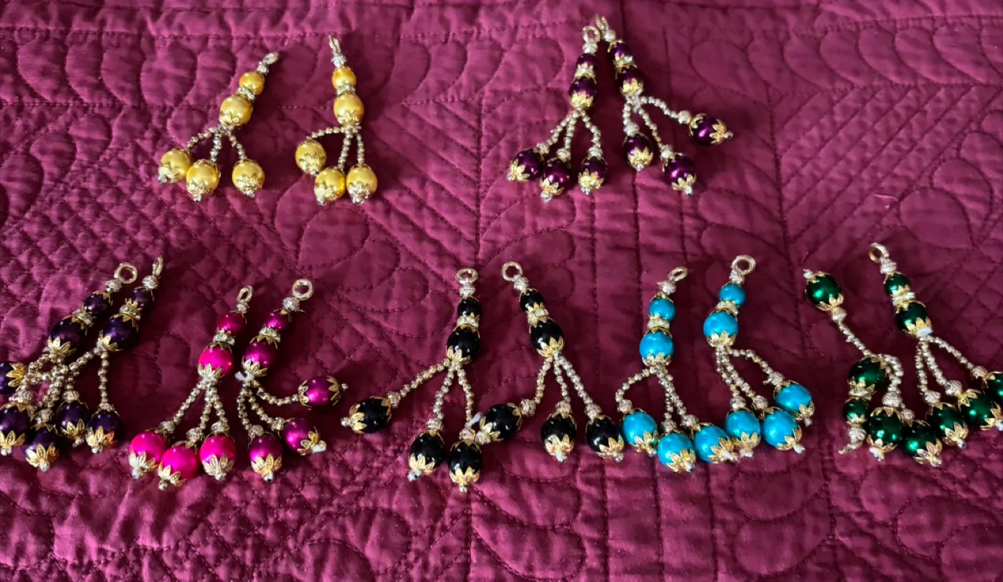 Decorative Beaded Tassels - Assorted Colours thumbnail