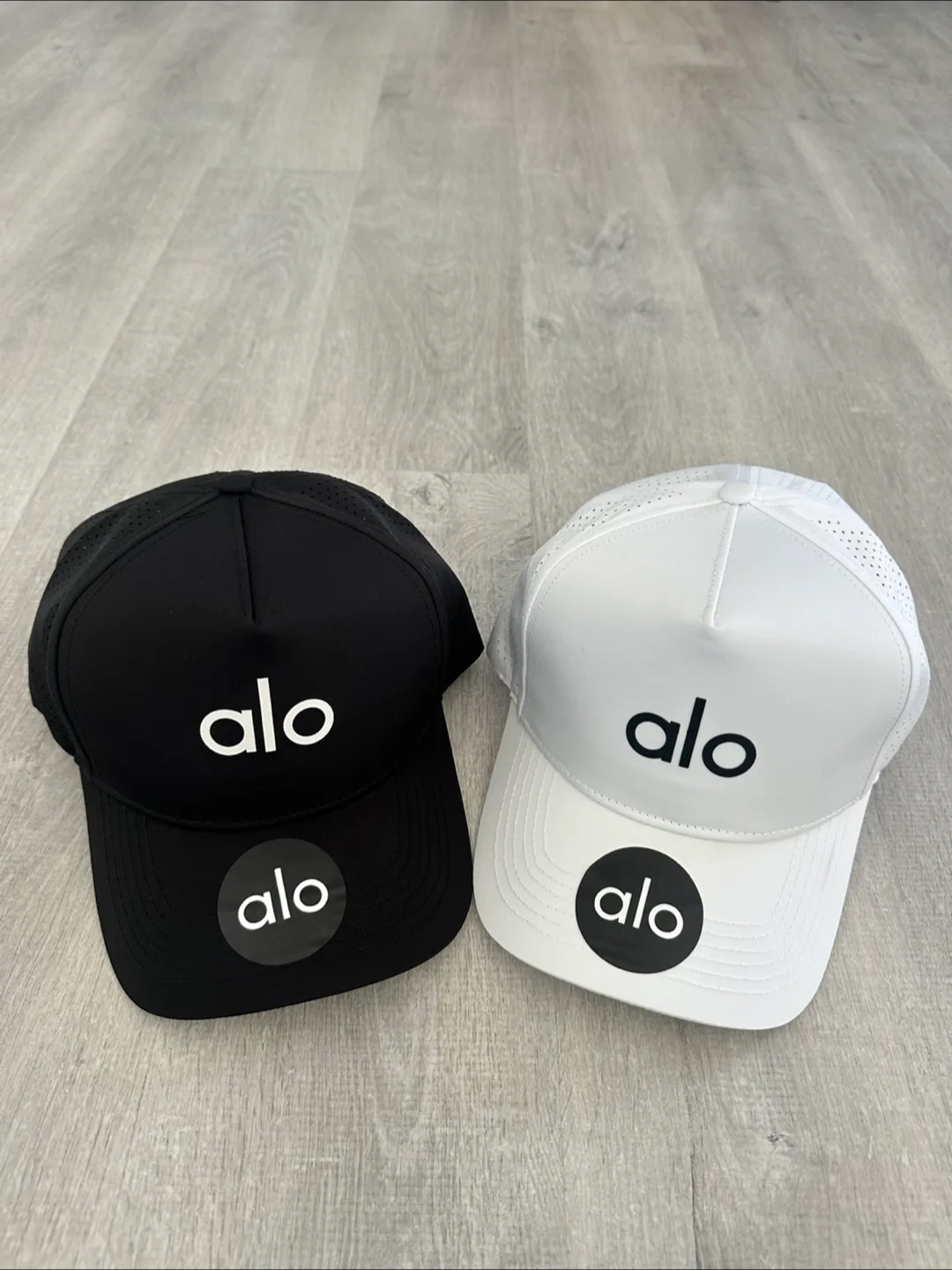 New Alo Yoga Hats - Black and White thumbnail
