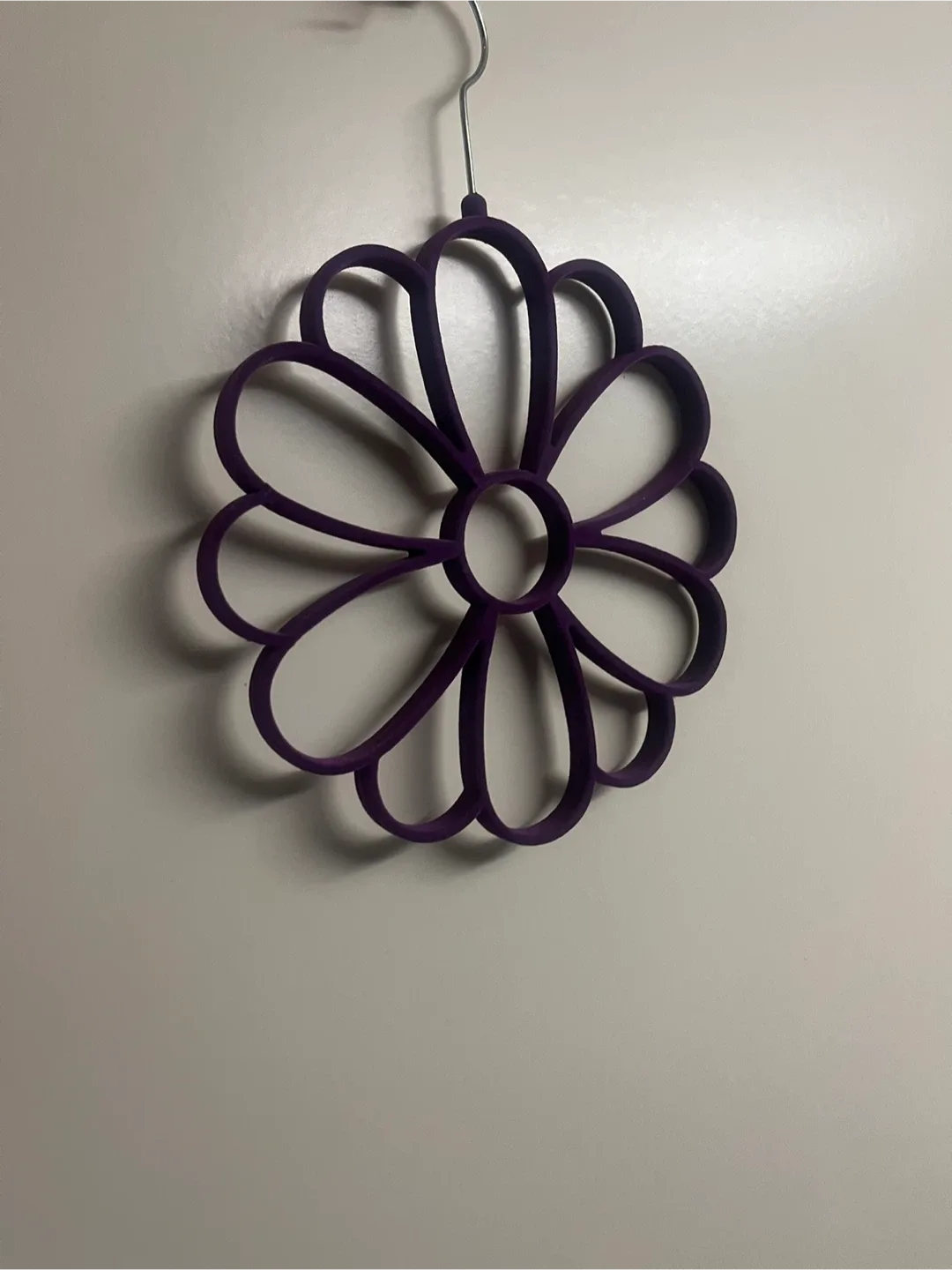 Two Purple Flower Shaped Hanger thumbnail