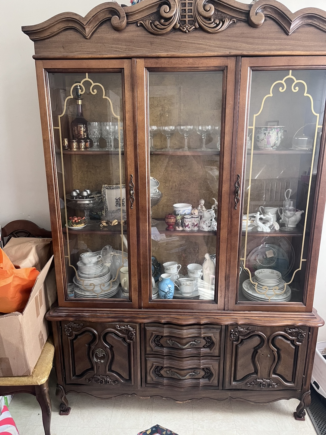 Vintage China Cabinet - Display Case