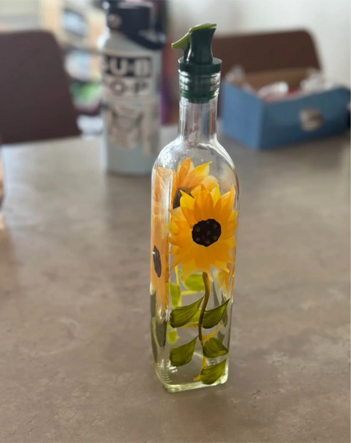 Sunflower Glass Olive Oil Dispenser thumbnail