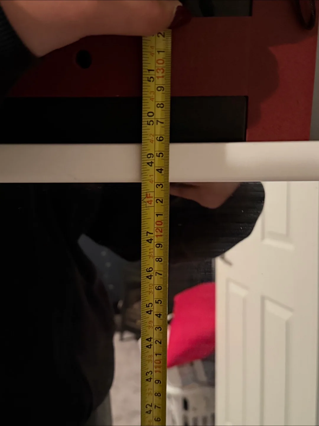 White Framed Mirror (14x51 inches) image indicator(2)