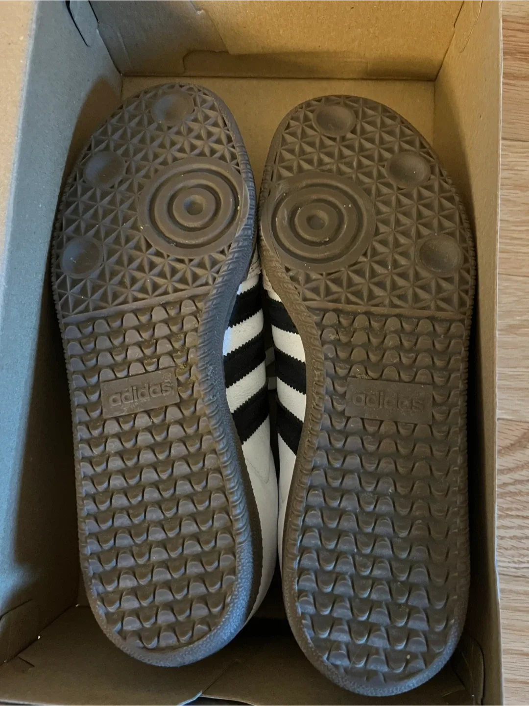 Adidas Sambas - White with Black Stripes - 8.5 W image indicator(3)